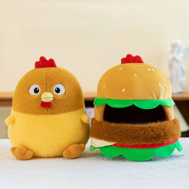 Pollo en un peluche de hamburguesa, 12-20" | 30-50 centímetros