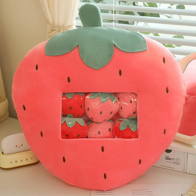 Plüschessen mit acht Mini-Puppen: Vier Essensoptionen