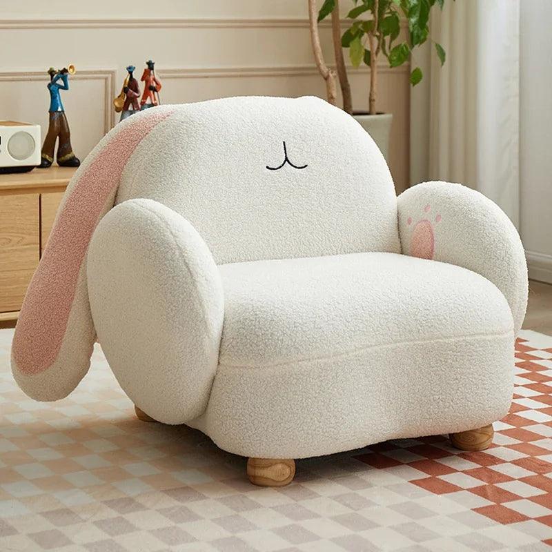 Adorable Rabbit Plushie Chair for Kids, Three Colors