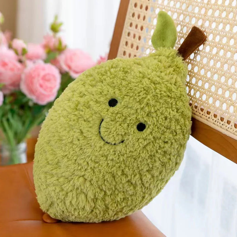 Frutas y Verduras de Peluche Fuzzy, 9 Variedades, 6-11" | 16-28 centímetros
