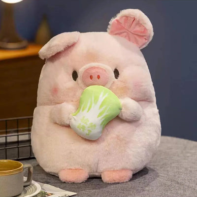Cute Chubby Dog, Pig & Chick Plush Toy – Kawaii Stuffed Animal Pillow