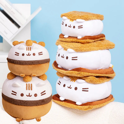 Plushie Cat Marshmallow S'more Plushie, 6-9" | 15-22 cm