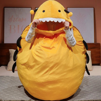 Giant Bee Plush Pillow | Soft Stuffed Bumble Bee Toy, 60–100cm