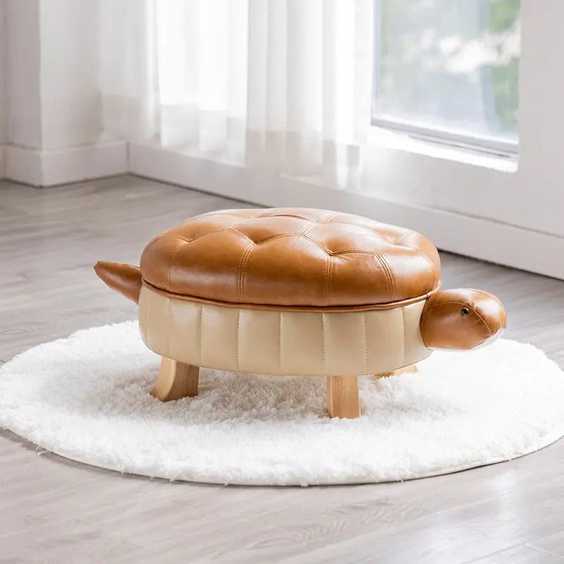 Puff in Ecopelle Turtle Time - Cinque Colori
