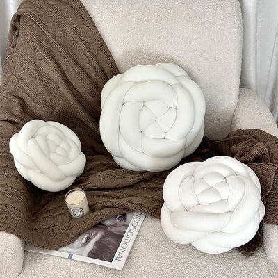 Rose Knot Plushie Throw Pillow, Seven Colors, 7-11" | 17-28 cm 🌹