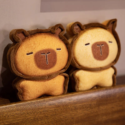 Capybara Bread & Toast Plush Pillow Cushion, 7-20" | 17-50 cm