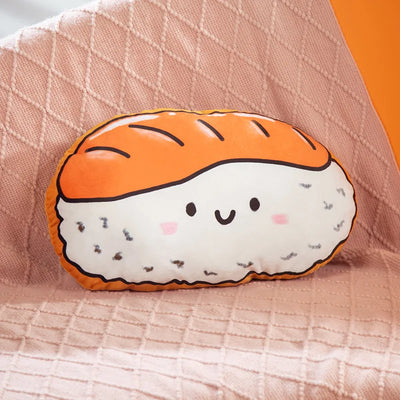 3D Onigiri & Sushi Plush Pillow – Kawaii Japanese Food Cushion