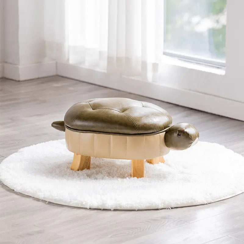 Puff in Ecopelle Turtle Time - Cinque Colori