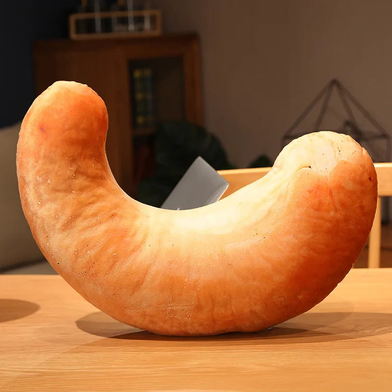 Cojín de lanzamiento de nuez de comida realista, 16-22" | 40-55 centímetros