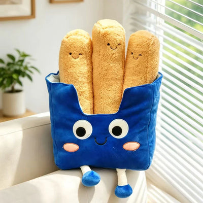 Detachable French Fries Plush Toy – Giant Novelty Fries Pillow, 16" | 40 cm
