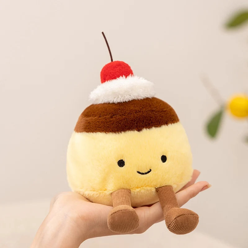 Afternoon Tea Dessert Plush Toy Set – Pudding, Cake & Butterfly Biscuit Dolls