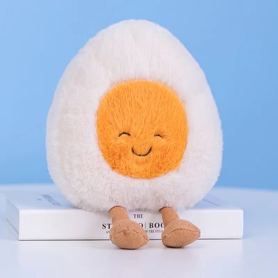 Plushie Emotional Hard-Boiled Egg, Six Designs, 9" | 23 cm