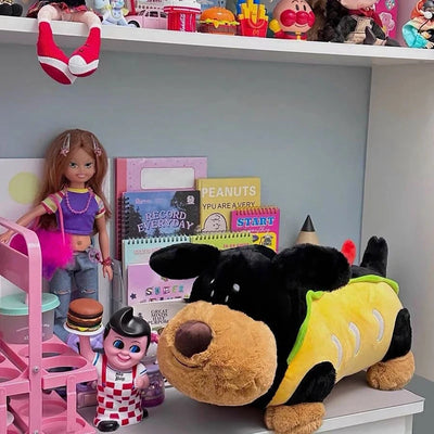 Cane di peluche come un hot dog, 12-22" | 30-55 centimetri