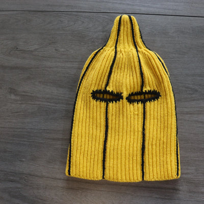 Banana Balaclava Knit Hat | Wearable Food Costume Headwear