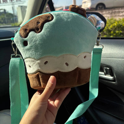 Kawaii Japanese Cartoon Patchwork Crossbody Bag – Y2K Style