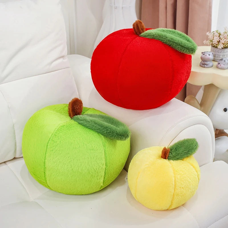 Manzana Roja Grande Realista de Peluche, 10-16" | 25-40 centímetros