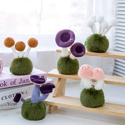 Kawaii Mini Mushroom Plush Toy, 5.5" | 14 cm