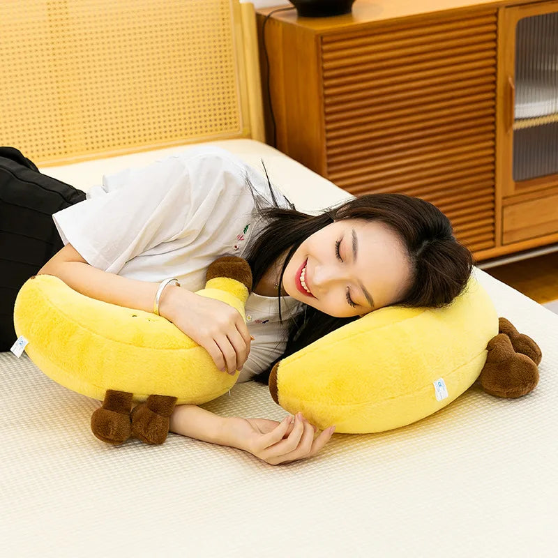 Long-Legged Banana Plush Doll | Funny Fruit Pillow Toy