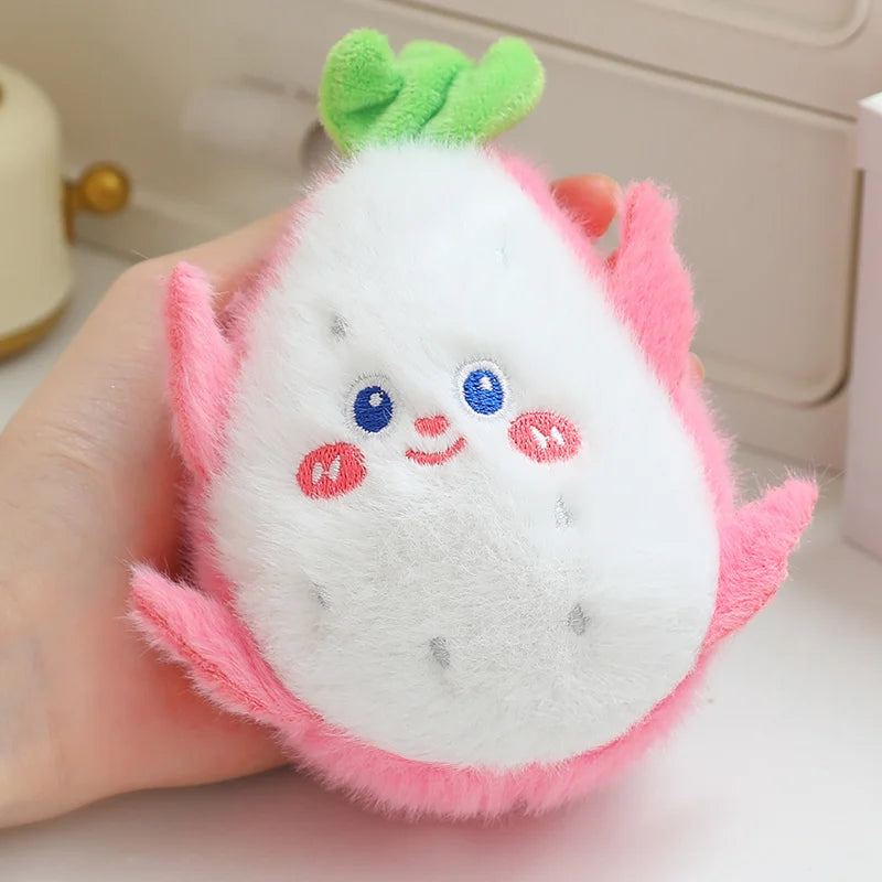 Simulation Fruits & Vegetables Plush Pendant Set | 18 Styles, 9 cm Each