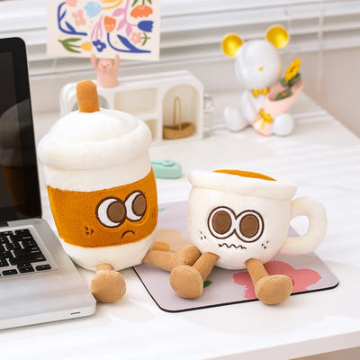 Ensemble de thé de l'après-midi en peluche ☕️ – Théière, tasse à thé et tasse à café
