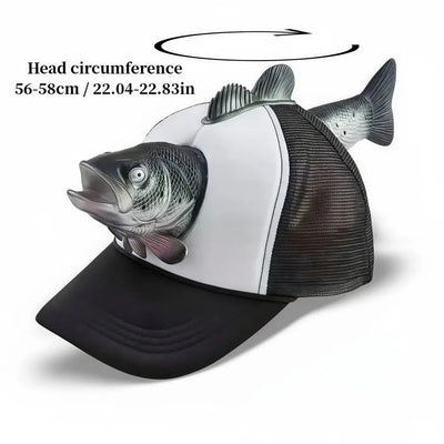 3D Puffer Fish Trucker Hat | Novelty Fishing Cap