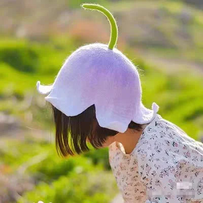 Handmade Wool Felt Floral / Fruit Hat | Cherry Blossom & Flower Crown