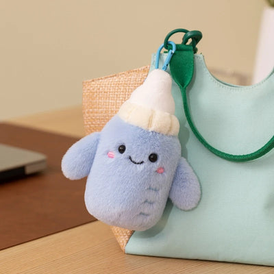 Kawaii Drink Cup Plush Keychain | Cute Stuffed Cup Pendant, 6\" | 15 cm