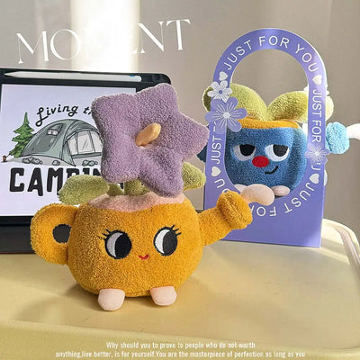 Morning Glory Potted Plush | Kawaii Climbing Flower Desk Toy