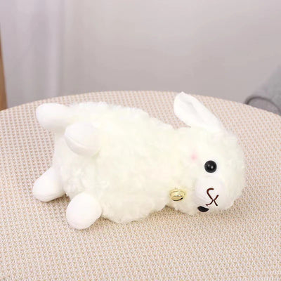 Farmyard Lamb Stuffed Animal with Bell, 9" | 23 cm