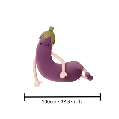 Banana or Eggplant Soothing Plush Pillow – Bedroom Home Decoration