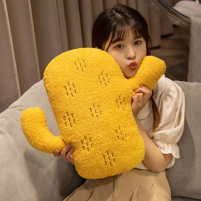 Cojín decorativo de cactus de peluche, tres colores, 12-16" | 30-40 centímetros