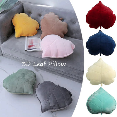 Plushie Large Realistic Leaf Throw Pillow, 11 Colors, 5-20" | 13-50 cm