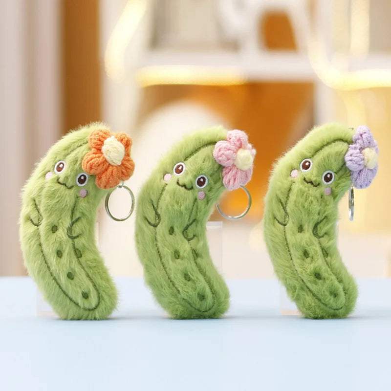 Kawaii Vegetable Plush Toy Keychain | Cute Food Pendant for Bags & Keys