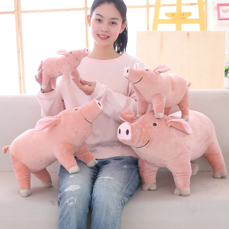 Giant Cute Pig Stuffed Plush Toy | Soft Kawaii Piggy, 10-24\" | 25-60 cm