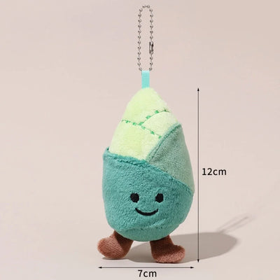Plushie Cartoon Food Keychain, 20 Varieties