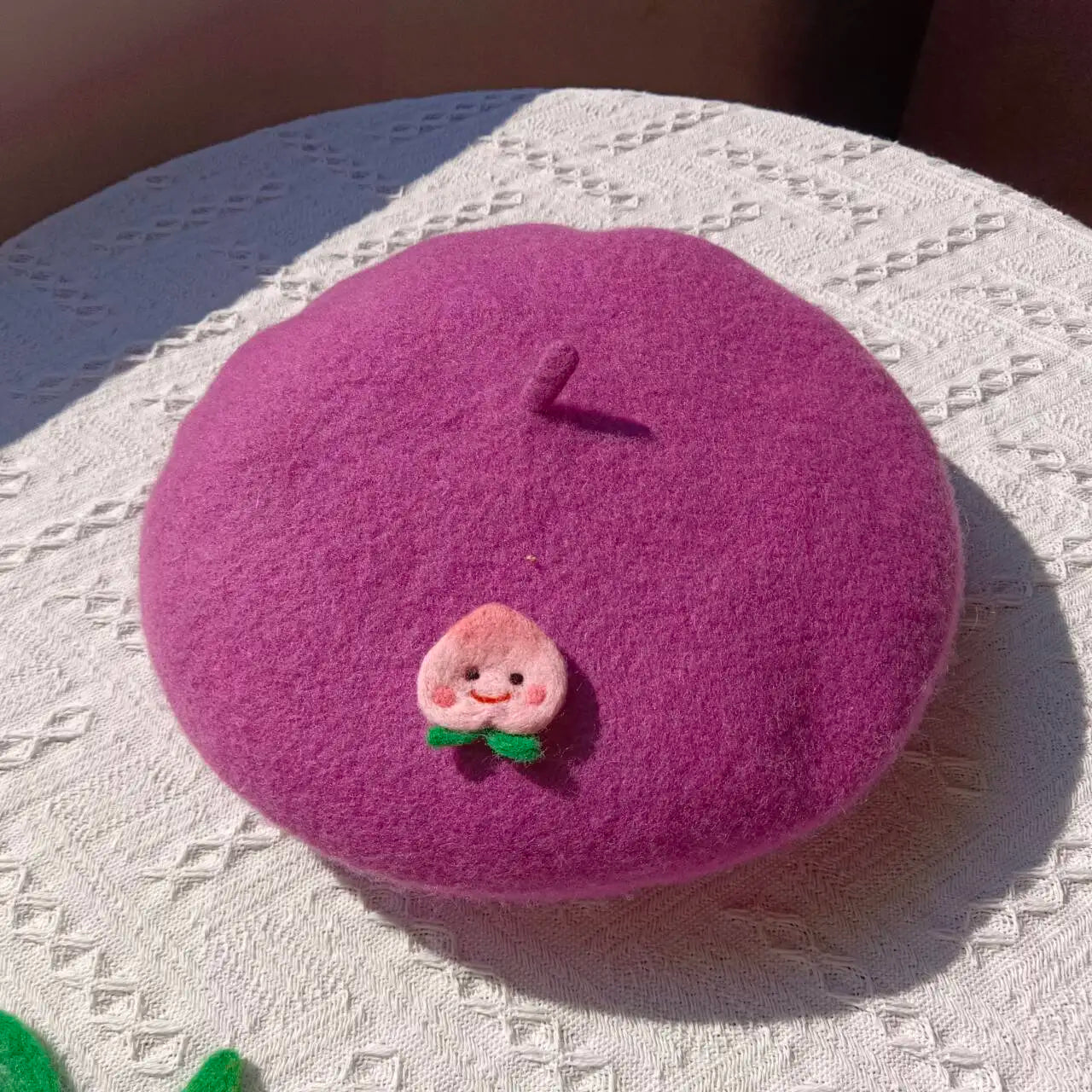 Handmade Wool Felt Floral / Fruit Hat | Cherry Blossom & Flower Crown