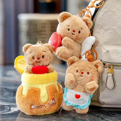 Honey Jar Bear Plush Toy – Kawaii Butter Bear Hug Pillow Gift