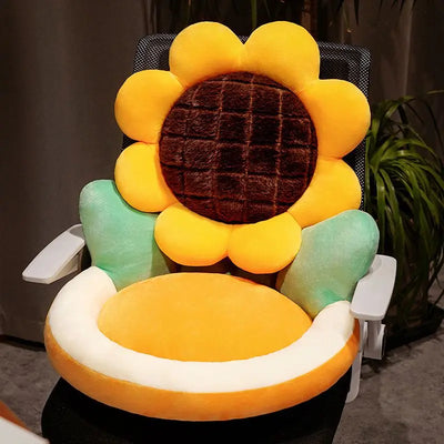 Cojín de Asiento de Peluche en Forma de Flor, 19"-22" | 50-55 centímetros