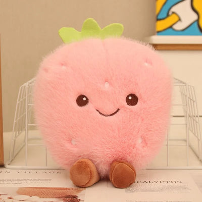 Soft Fruit Plush Toy Set | Pineapple, Strawberry & Watermelon, 22 cm