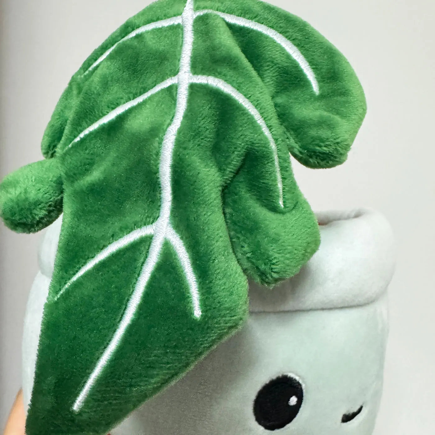 Monstera Leaf Potted Plush | Kawaii Swiss Cheese Plant Desk Toy