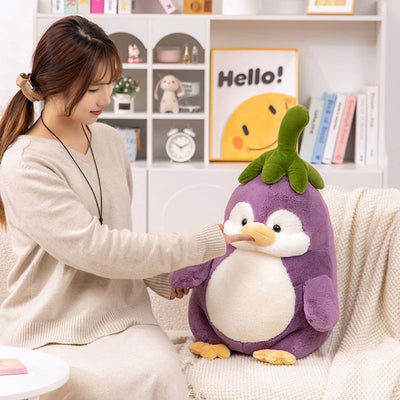 Eggplant Penguin Plushie, 10-24" | 25-60 cm