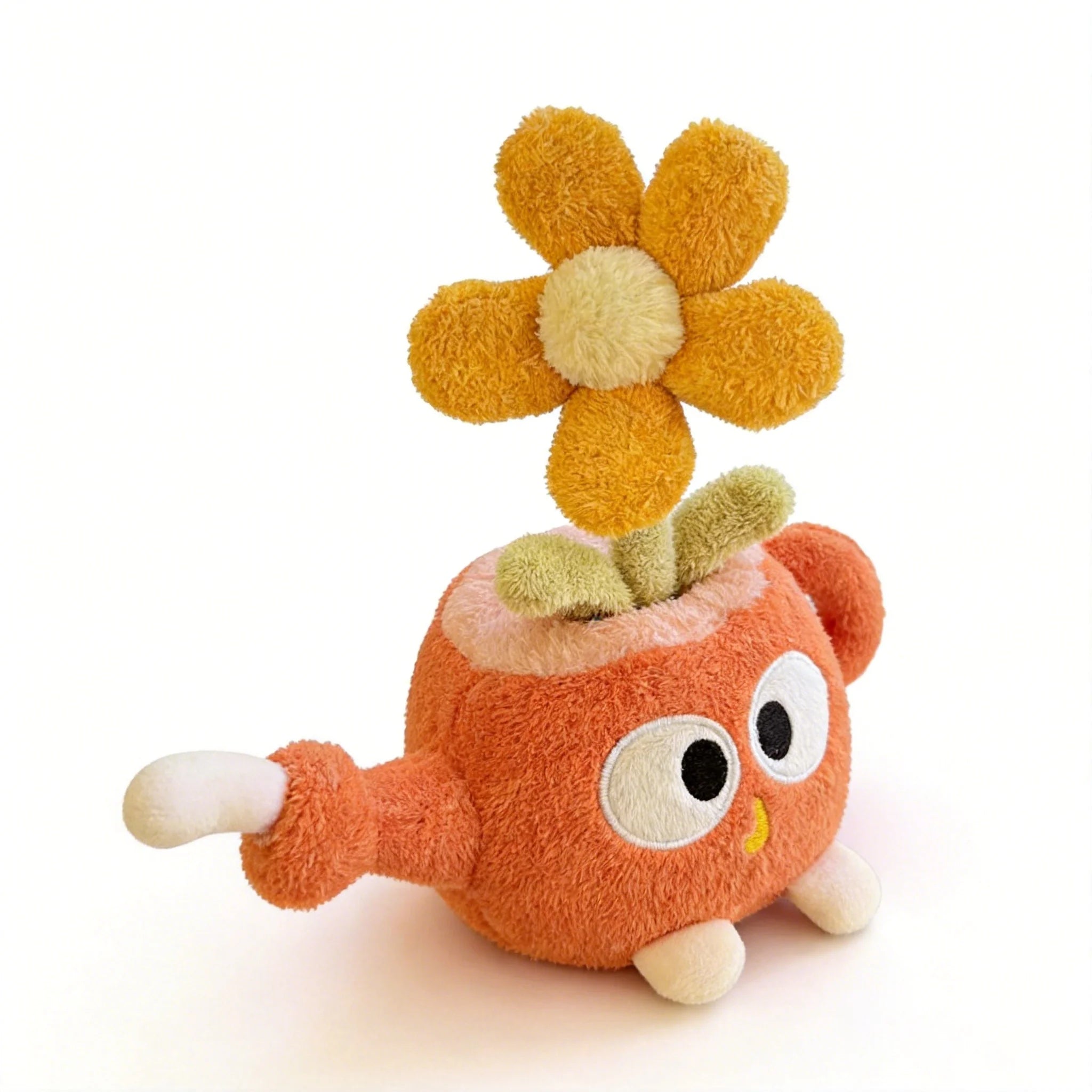 Solar Dancing Sunflower Plush | Smiley Flower Pot Desk Decor
