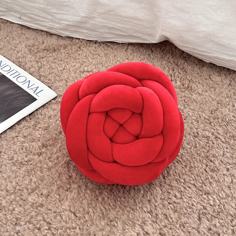 Rose Knot Plushie Throw Pillow, Seven Colors, 7-11" | 17-28 cm 🌹