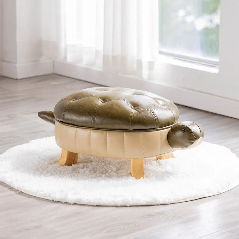 Puff in Ecopelle Turtle Time - Cinque Colori