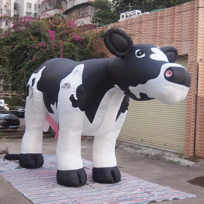 Vaca Inflable de Pie Realista – Decoración de Animal a Tamaño Real Personalizable