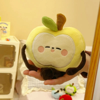 Squishy Apple Plush Pillow – Soft Stuffed Fruit Toy, Three Sizes