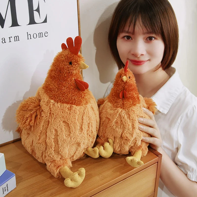 Cartoon Burger Chicken Plush Doll Pillow, 9-18" | 23-45 cm