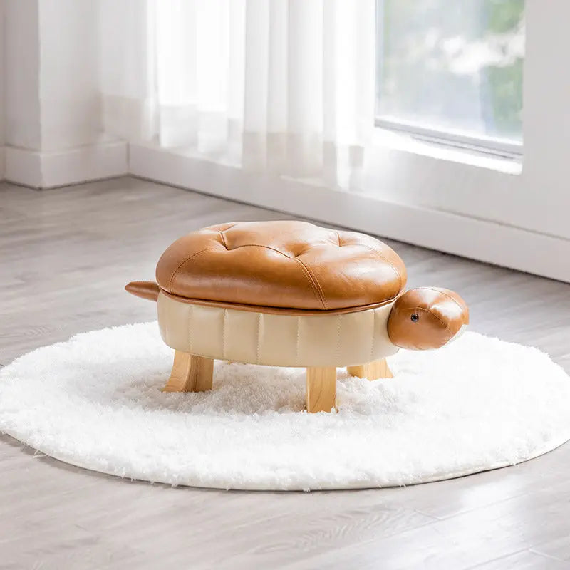 Puff in Ecopelle Turtle Time - Cinque Colori