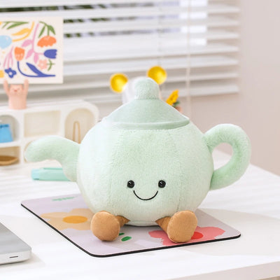 Ensemble de thé de l'après-midi en peluche ☕️ – Théière, tasse à thé et tasse à café