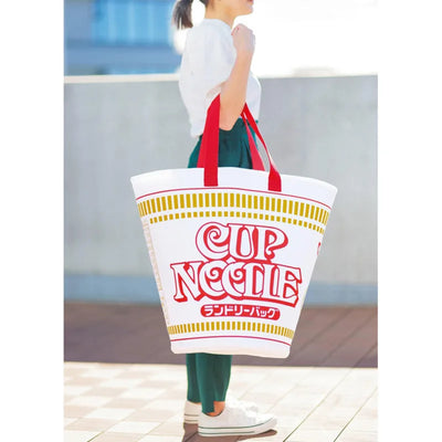Jumbo Cup Noodle Tote Bag – Large Plush-Inspired Storage Bucket